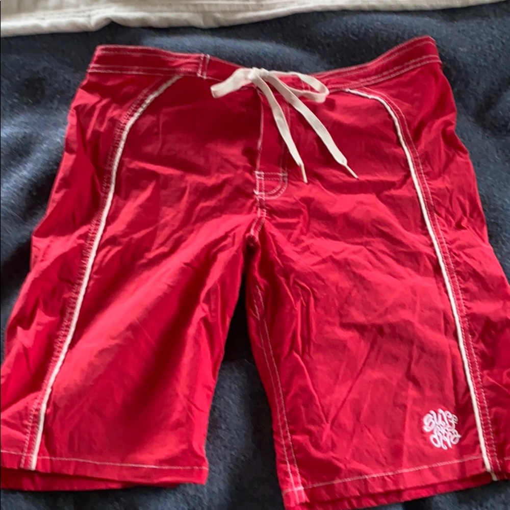 Surf Diva Red Board Shorts Size Lg